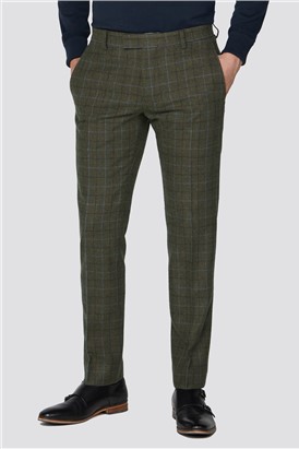  Green Heritage Tweed Slim Fit Suit Trousers