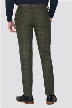  Green Heritage Tweed Slim Fit Suit Trousers