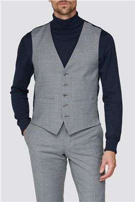  Light Grey Flannel Waistcoat