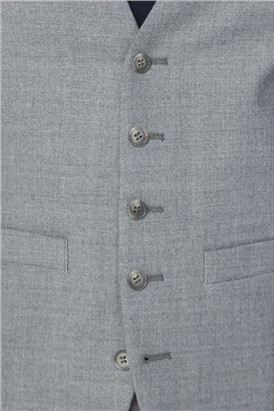  Light Grey Flannel Waistcoat