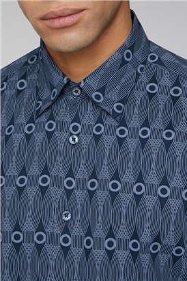  Retro Print Shirt