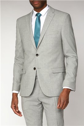  Light Grey Slim Fit Jacket