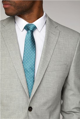  Light Grey Slim Fit Jacket