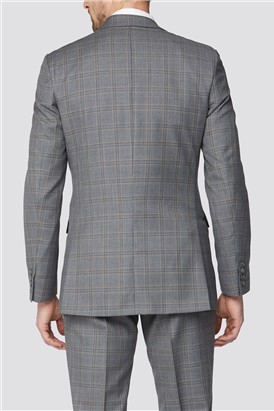 Regular Fit Grey Tonal Check Waistcoat