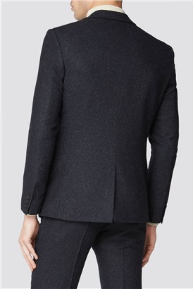  Charcoal Herringbone Slim Suit Jacket