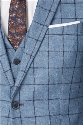  Blue Windowpane Heritage Tweed Jacket