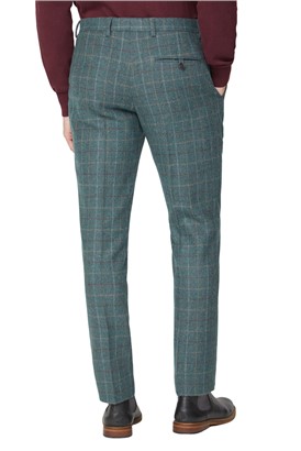  Green Heritage Check Tweed Trousers