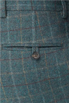  Green Heritage Check Tweed Trousers