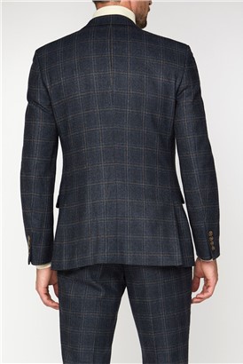  Navy Check Heritage Tweed Jacket