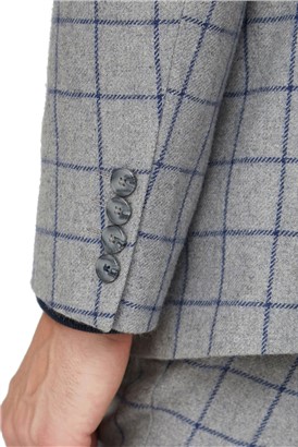  Grey Windowpane Heritage Tweed Waistcoat