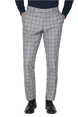  Grey Windowpane Heritage Tweed Trouser