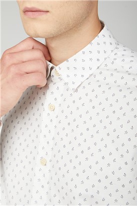  Marl Micro Print Shirt