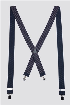  Navy Fleck Braces