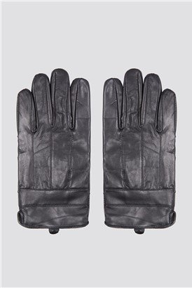  Black Leather Gloves