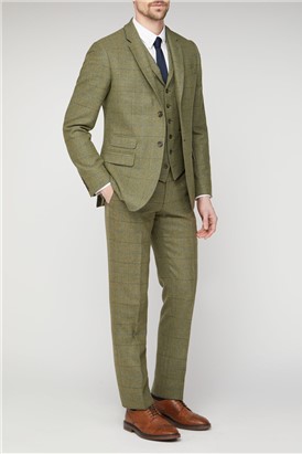  Green Heritage Check Slim Fit Jacket