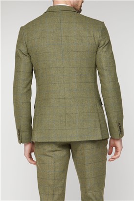  Green Heritage Check Slim Fit Jacket