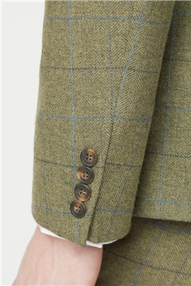  Green Heritage Check Slim Fit Jacket