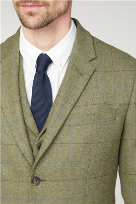  Green Heritage Check Slim Fit Jacket