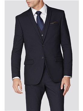  Plain Navy Slim Fit Suit