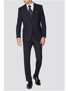  Plain Navy Slim Fit Suit