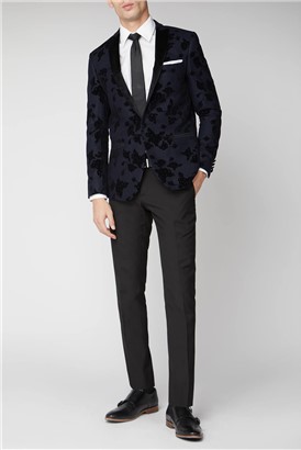  Navy Rose Slim Blazer