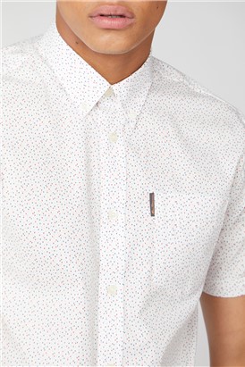  Short Sleeve Dash Print Shirt