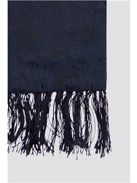   Navy Paisley Dress Scarf