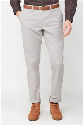  Grey Stretch Chino Trousers