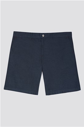  Blue textured Shorts