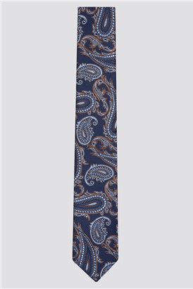  Burnt Orange Paisley Tie