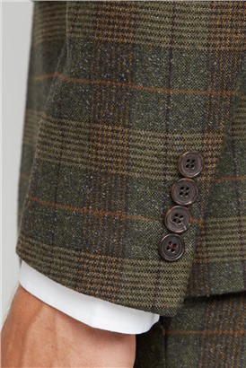  Green Tweed Heritage Check Waistcoat