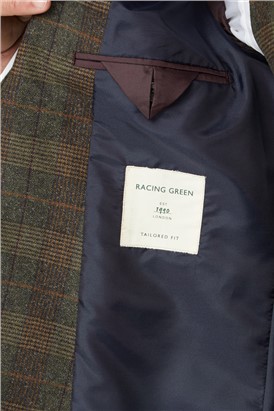  Green Tweed Heritage Check Waistcoat