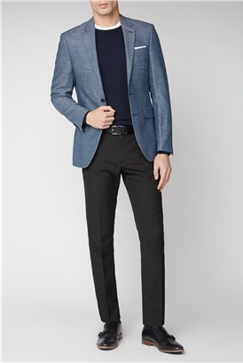 Two Tone Dobby Slim Fit Suit Jacket