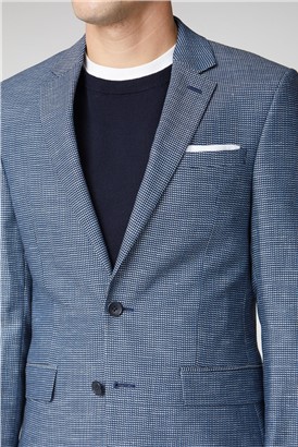 Two Tone Dobby Slim Fit Suit Jacket