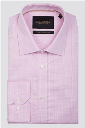 Pink Prince of Wales Check Shirt