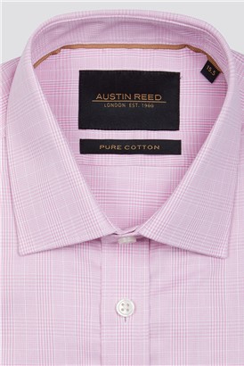 Pink Prince of Wales Check Shirt