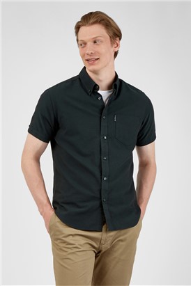  Dark Green Organic Cotton Oxford Shirt