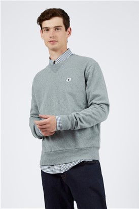 'B' Logo Regular Fit Crew Neck Sweatshirt