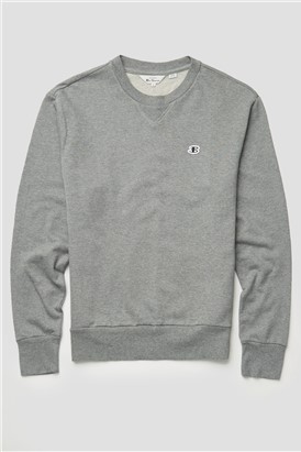 'B' Logo Regular Fit Crew Neck Sweatshirt