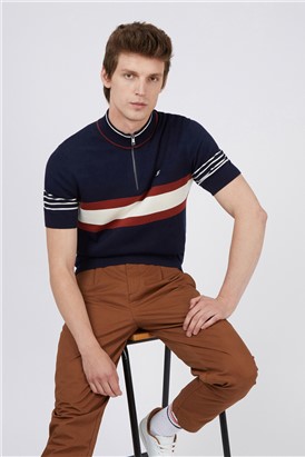  Zip Neck Polo Shirt