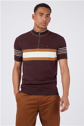  Zip Neck Polo Shirt