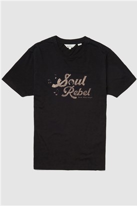  Black Retro Type T-Shirt