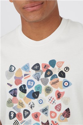  Ivory Vintage Plectrum T-Shirt