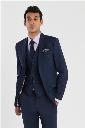  Blue Slim Fit Stretch Suit Jacket