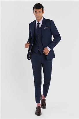  Blue Slim Fit Stretch Suit Jacket