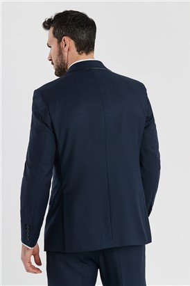  Regular Fit Deep Blue Birdseye Jacket