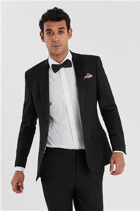  Black Slim Fit Tuxedo Jacket