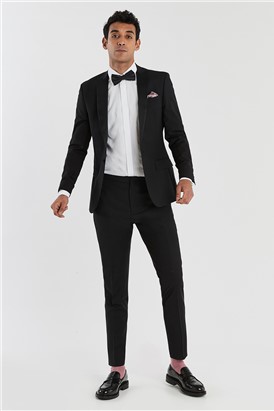  Black Slim Fit Tuxedo Jacket