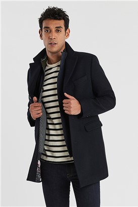  Navy Twill Overcoat