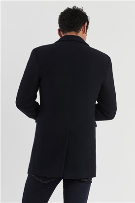  Navy Twill Overcoat